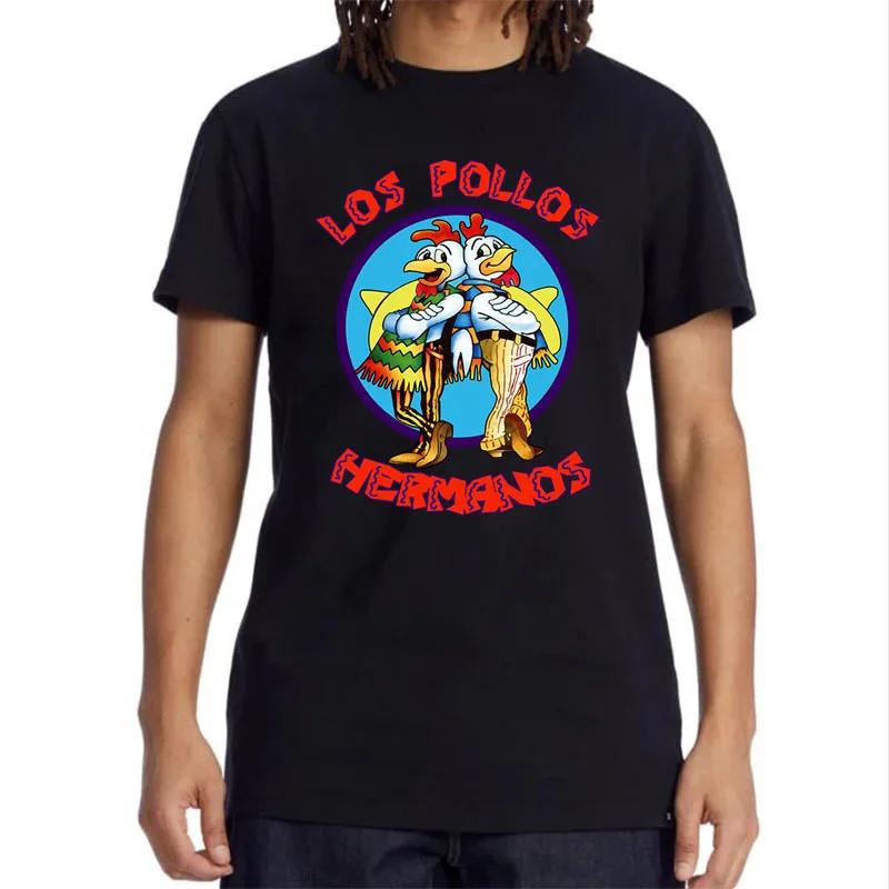 Los Pollos Hermanos Graphic T Shirt Breaking Bad TV Show Cotton Mens S-XXL XL
