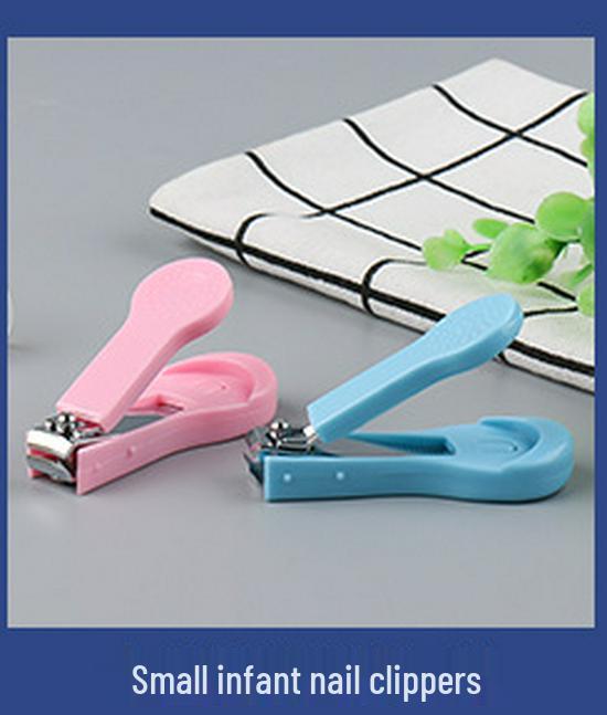 Deutsche Edelstahl Nagelschere mit breiter Öffnung und Spritzschutz mit Feile