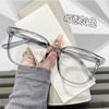 Fashion Women Square Glasses Luxury Big Frame Anti Blue Light Computer Glasses Vintage Black Men Prescription Eyeglasses UV400
