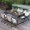 ZISIZ Outdoor Iron Mesh Folding Table