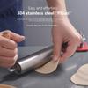 1pc Adjustable Rolling Pin, 304 Stainless Steel Heavy Duty Kitchen Rolling Pin with Ergonomic Handle for Perfectly Shaped Pastries, Dumplings
