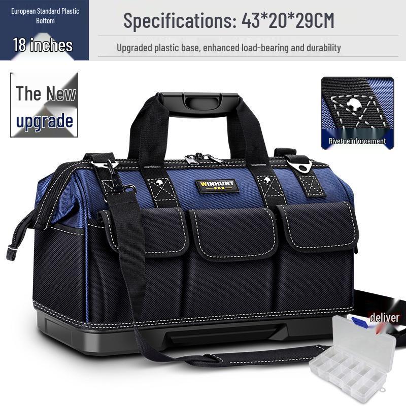 Portable Multifunctional Tool Bag: Durable, Wear-Resistant Canvas for Hardware Repairs and Electricians