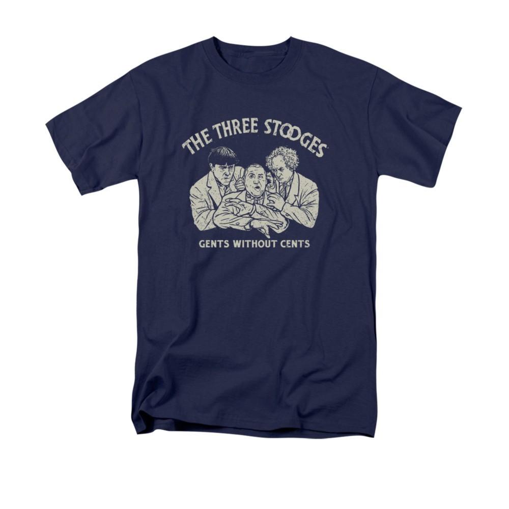 THREE STOOGES WITHOUT CENTS Licensed Adult Men s Graphic Tee Shirt SM-3XL Unisex T-Shirt XXXXL