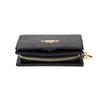 Coach Snap 11 Gold Logo Button Closure Coated Canvas Wallet Women wallet Walnut Black CW789-IMXAQ
