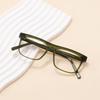 Unisex Retro Square Acetate Frames Trendy Men Rectangle Anti Blue Light Photochromic Optical Eyeglasses for Prescription Lenses