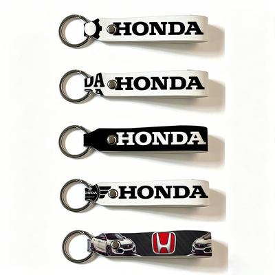 FOR RACING RIDE PU Leather Keychain Minimalist Key Holder Durable Key Organizer Car Keys Bag Accessories Gift LK6 