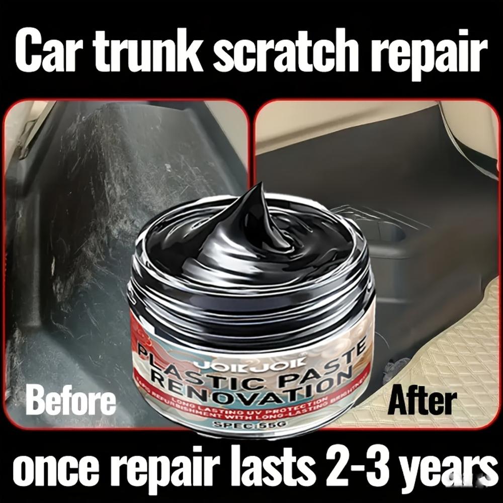 Car Plastic Renewal & Tire Shine Wax - Scratch Repair, Anti-Oxidation & Gloss Restorer for Cars, Motorcycles & Bicycles | Interi