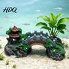 Non-Toxic Fish Accessories Aquarium Bridge Ornament Arch Miniature Tank Decor DIY Garden Mini Model for Terrarium Fairy Aquatic Life Safe Ornament