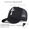 Unisex Cross Embroidery Baseball Net Caps Spring Summer Outdoor Adjustable Casual Hats Dad Hat Sunscreen Hat