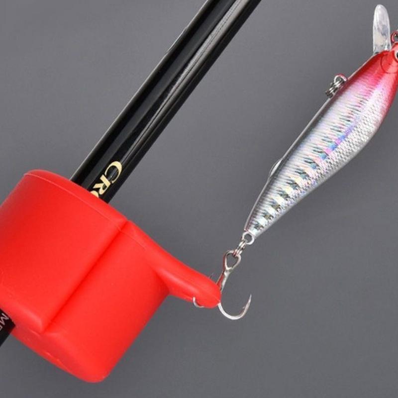 5Pcs Flexible Fishing Rod Tie Downs Clip Elastics Nonslip Fishing Rod Fixer AntiCollision Fish Rod Protectors Fastener