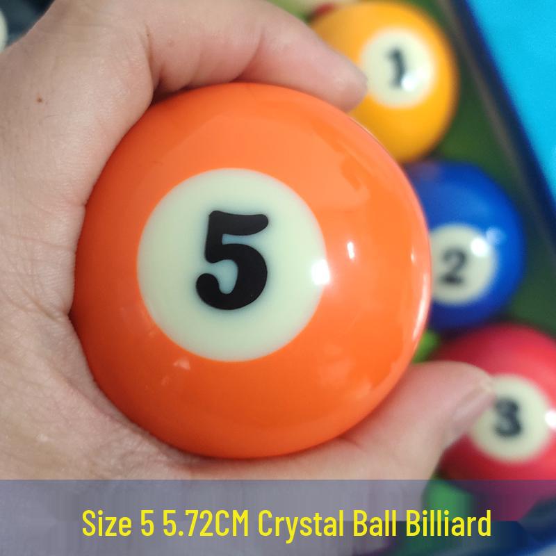 Standard American Billiard 16-Ball Set: Black 8 & 9-Ball with Large Numbers