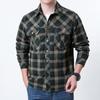 Men S Long Sleeve Shirt Multi Pocket Casual Plus Size Solid Color