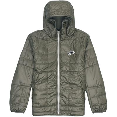 Solid Color Small Logo Hooded Cotton Jacket Men Jacket Green DJ0434-380