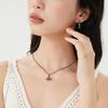 VIVIENNE WESTWOOD Petite Orb 3D Saturn Pendant Necklace Women Necklace Gunmetal 63020098S001