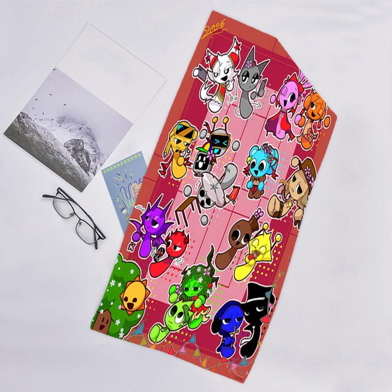 1pc SPRUNKI7 Beach Towel, Beach and Seaside Swimming Pool Equipment, Fashion Pattern, Rectangular, Travel Essentials