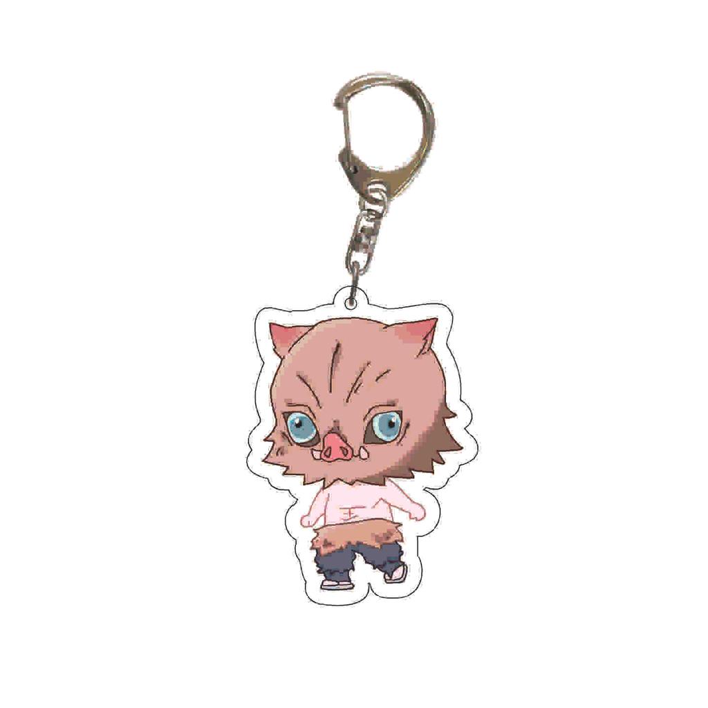Demon Slayer Kimetsu No Yaiba Acrylic Key Ring Backpack Pendant Anime Cosplay Accessory Gift for Fans Collection