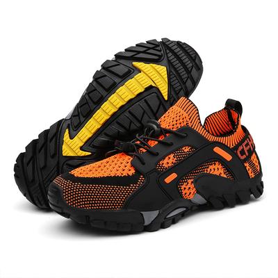 Large Size Outdoor Mountaineering and Creek Walking Shoes Outdoor Casual Fishing Shoes Running Lightweight Flying Woven Shoes Non-slip Quick-drying