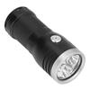 P50 Flashlight 3LED Long Range Flashlight 10000LM Stepless Dimming USB Waterproof Light for Outdoor