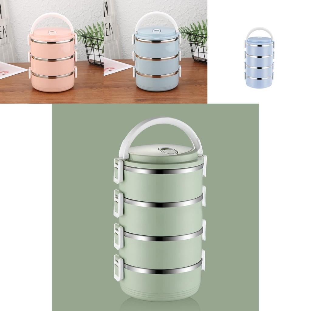 Stainless Steel Food Box With Multiple Layers For Travel And Family Dining