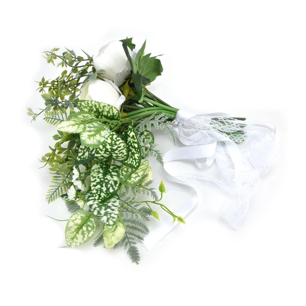 Hand Bouquet of Flowers Bride Wedding Simulation Wedding Photo Props Bouquet for Weddings Stages Living Rooms Bedrooms