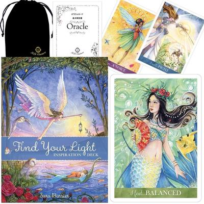 Find Your Light Inspiration Oracle Deck, Find Your Light Inspiration Oracle Cards, Tarot Cards, with Japanese Instructions, Lulucouture [Authentic]
