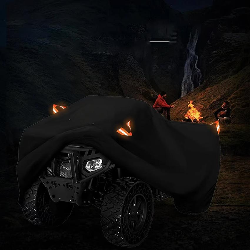 ATV Cover,Outdoor Heavy Duty 4 Wheeler Cover, All Weather Protection Quad Covers fit for Kawasaki, Honda, Polaris, Yamaha