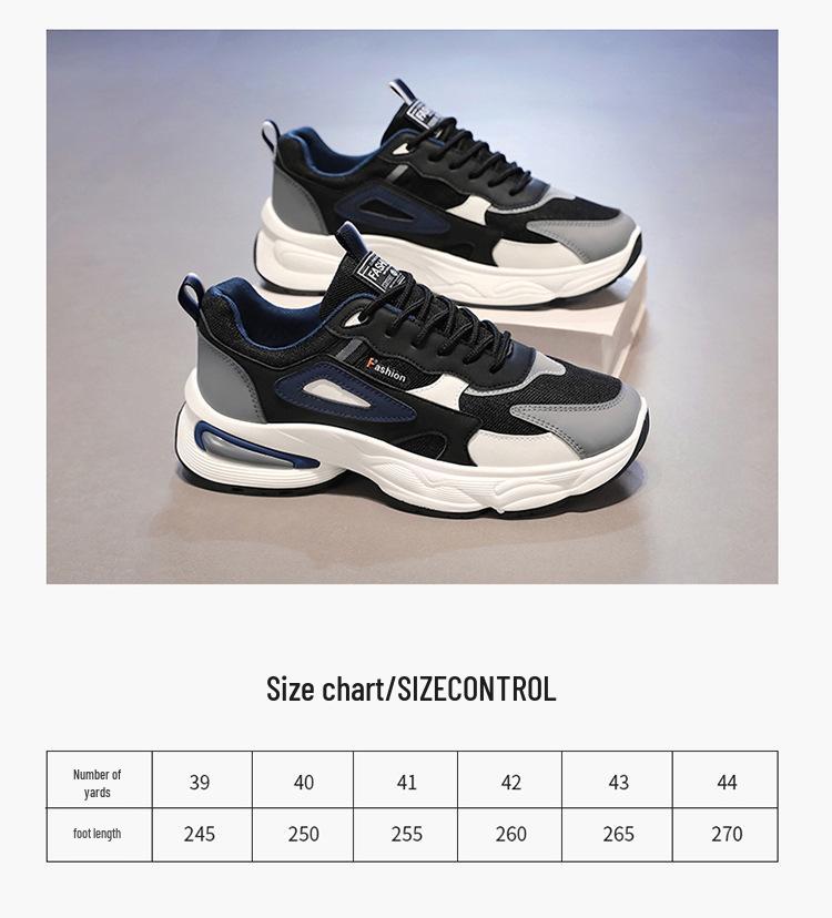 Trendy Korean-Style Mesh Sneakers: Versatile, Breathable, Thick Sole Casual Spring Shoes for Teens
