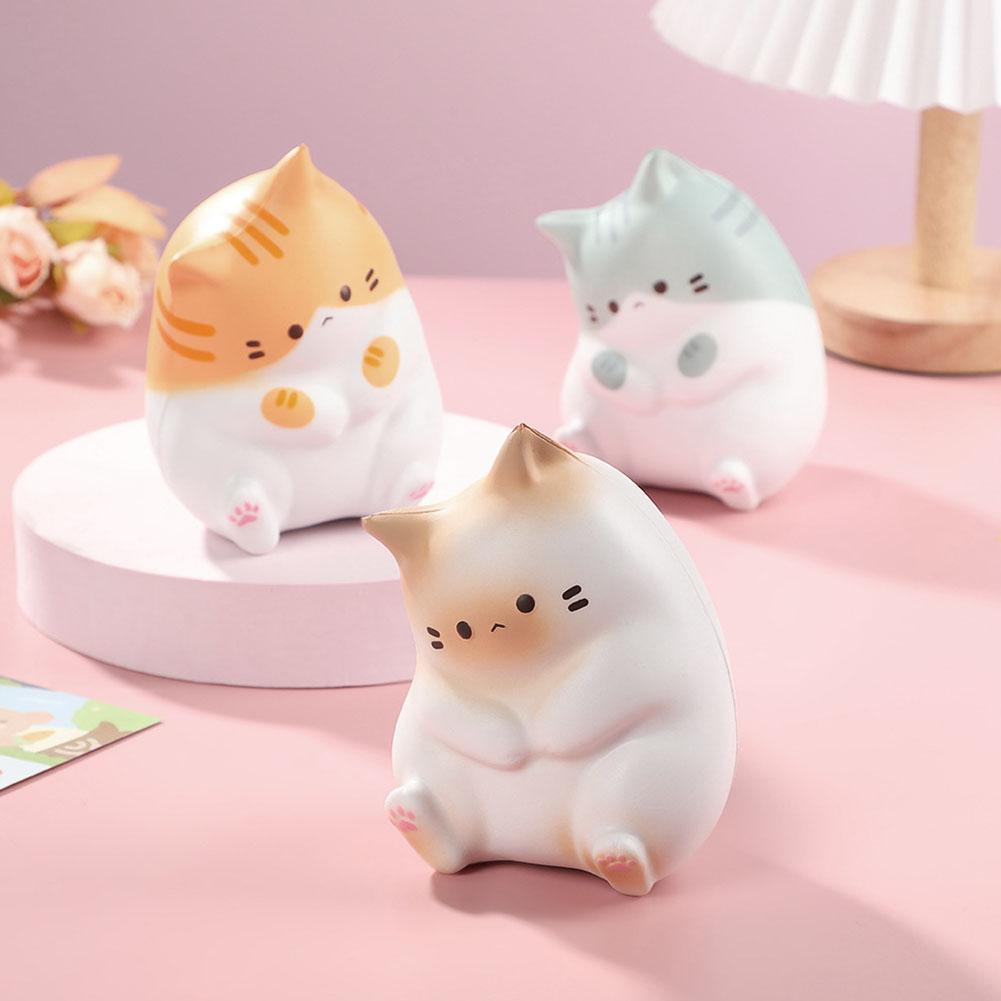 Tabby Cat Antistress Toy Squish 6/13 Cm