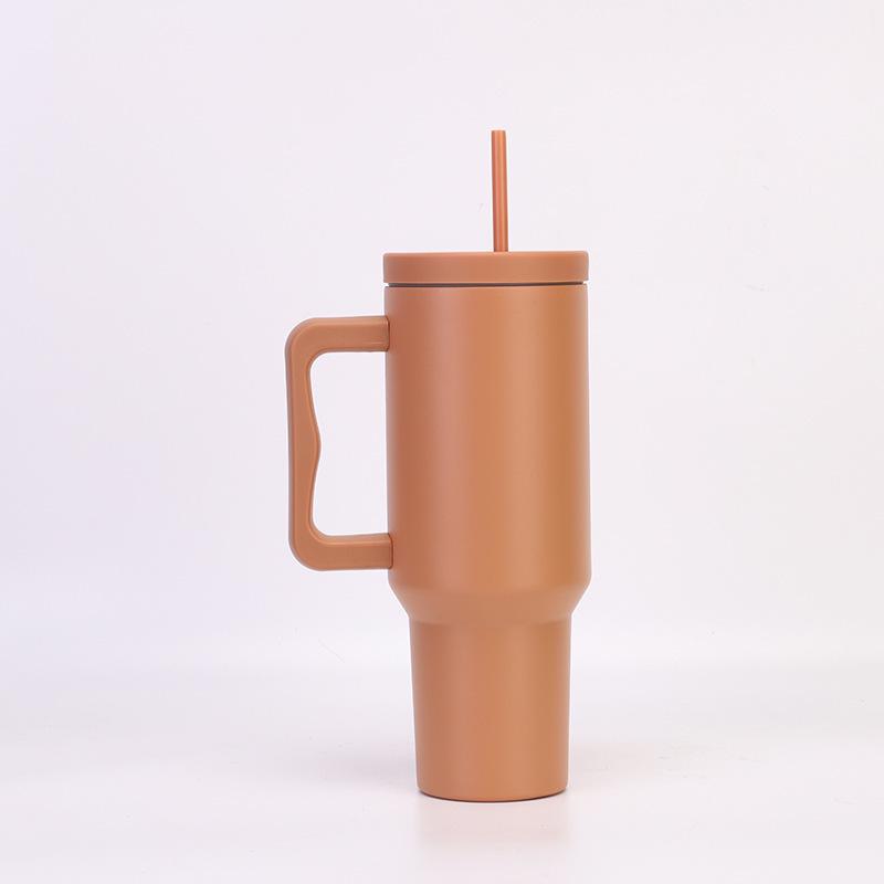 Third Gen 40oz Handle Thermos Cup, 304 Stainless Steel, Large Capacity for Vehicles, Ice Cooler Cup.