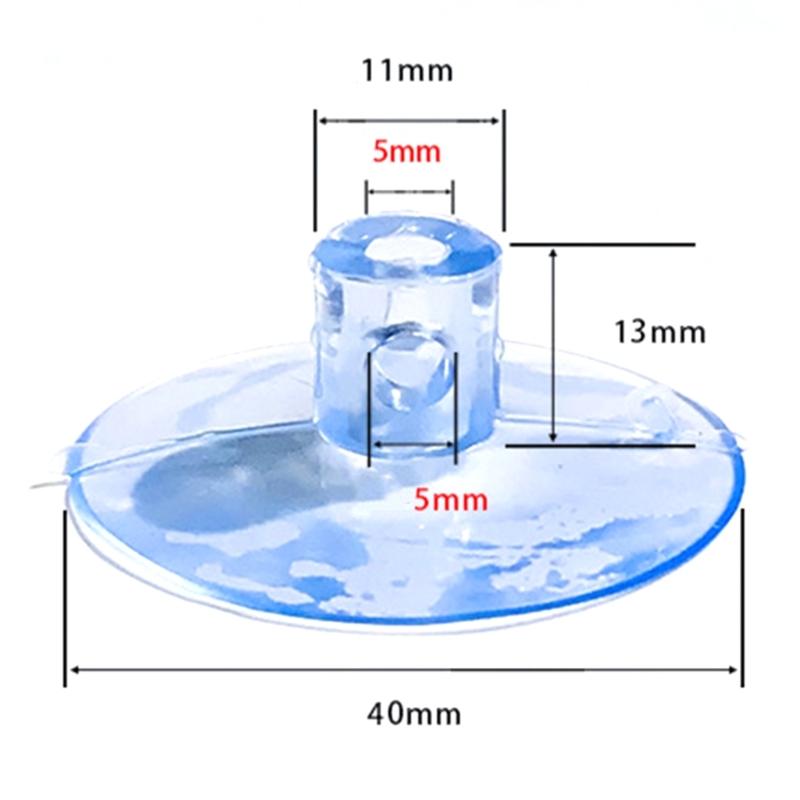 10er Pack Klare Saugnäpfe für Katzen Hängemattenbett Hunde Spielzeug Befestigungsrohr Schnallen Schwerlast
