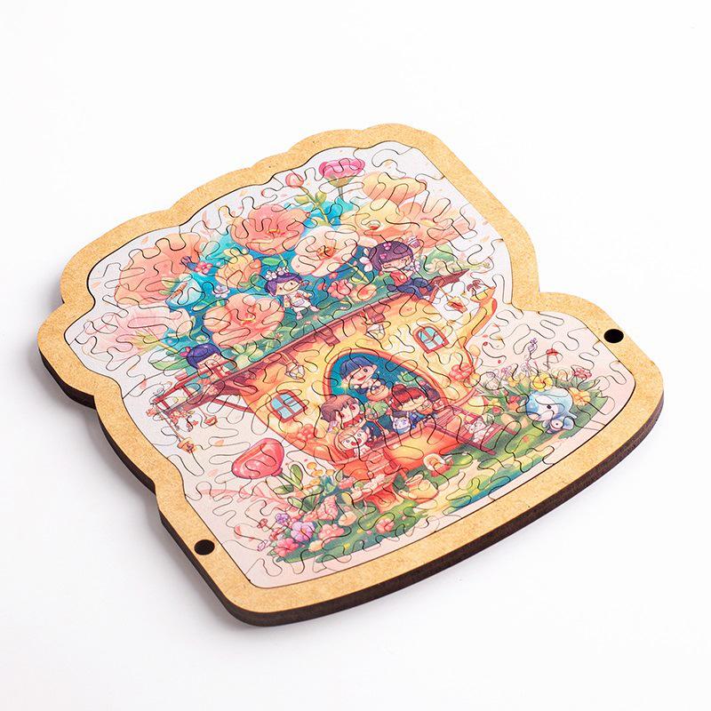 

Garden Shed Hell-Difficulty Wooden Puzzle - Brain-Burning Stress Relief Toy for Adults and Kids