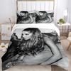 3Pcs Ariana Grande'S Artistic Journey Bedding Sets For All Sizes New 3D Printed Bed Cover Comforter Duvet Cover Pillowcase Bedroom Decoration