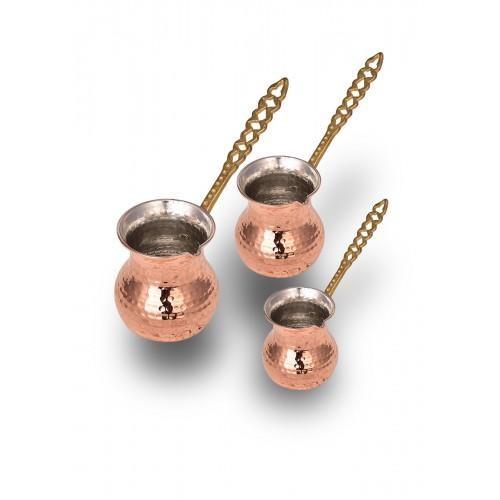 

Turna Copper Eylul Coffee Pot 3-Set Set Machine Forged Red Turna1256-1