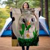 1pc dog pattern blanket, all season lightweight home office outdoor nap multifunctional blanket