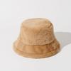Nieuwe Winter Imitatie Konijnenbont Emmerhoed Mode Dames Dik Warm Vissershoed Effen Kleur Heren Zacht Fluweel Bontachtige Panama Hoeden