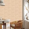 Polynesian Geometric Pattern Wallpaper Cream and Gold 50x1000