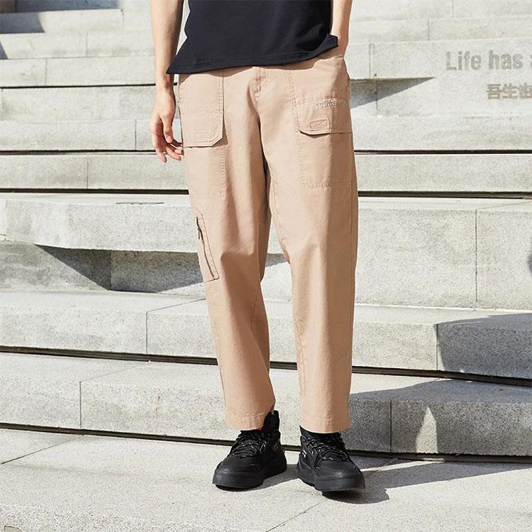 Li-Ning Counterflow Logo Straight Pants 'Brown' Men's AKXS843-2