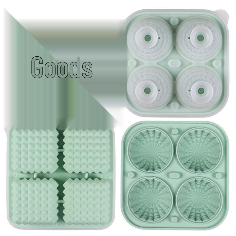 Silicone Ice Hockey Mold - Hand Grenade and Rhombic Ice Stick for Whiskey