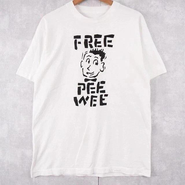 

FREE Pee Wee Herman white T-shirt UNISEX All sizes S to 3XL 4XL