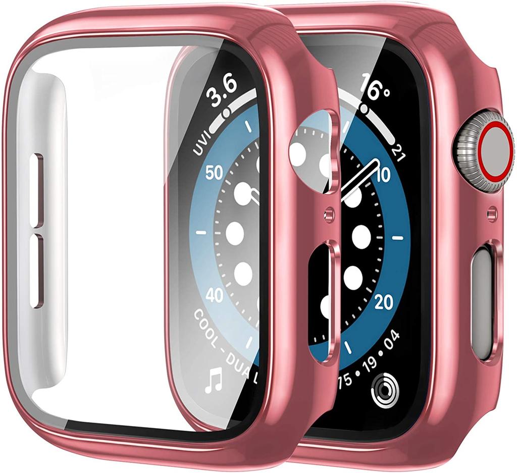 Glas+Abdeckung Für Apple Watch 9 Hülle 45mm 41mm 44mm 40mm 42mm 38mm Zubehör Beschichteter Displayschutz iWatch Serie 6 5 3 se 7 8