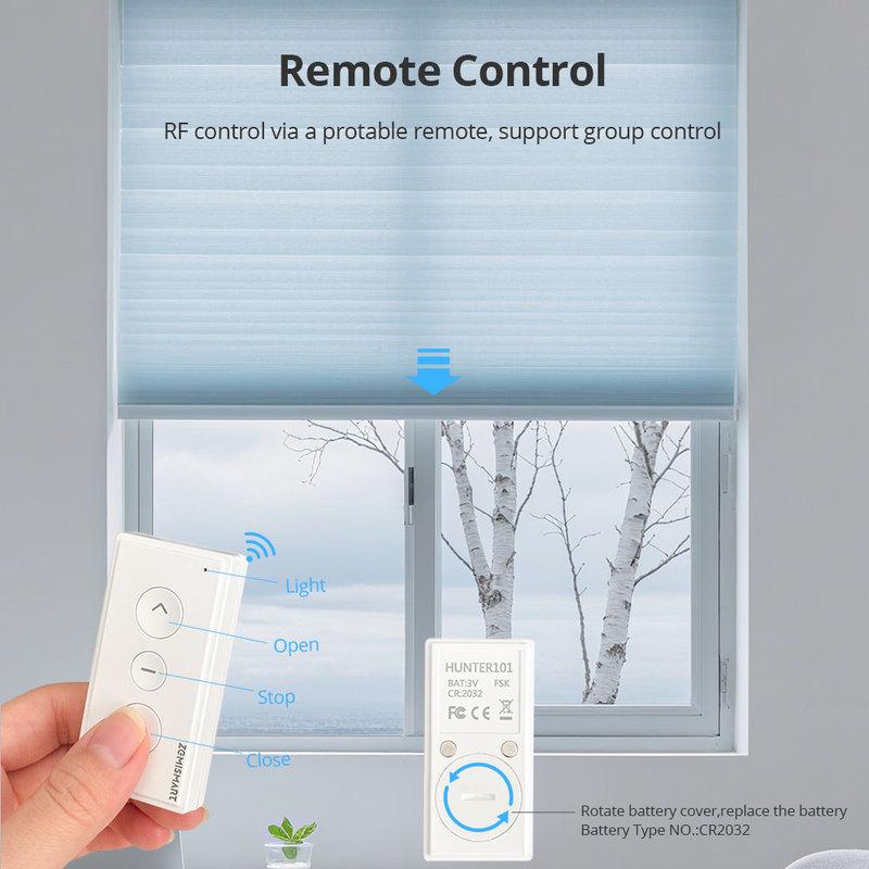 Zemismart Matter Over Thread Smart Roller Shade Blinds Motor for 25mm 28mm Tube Built-in Battery Homekit Google Home Smartthings