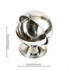 Sugar Bowl with Hinged Lid Metal Seasoning Container Rust-Resistant