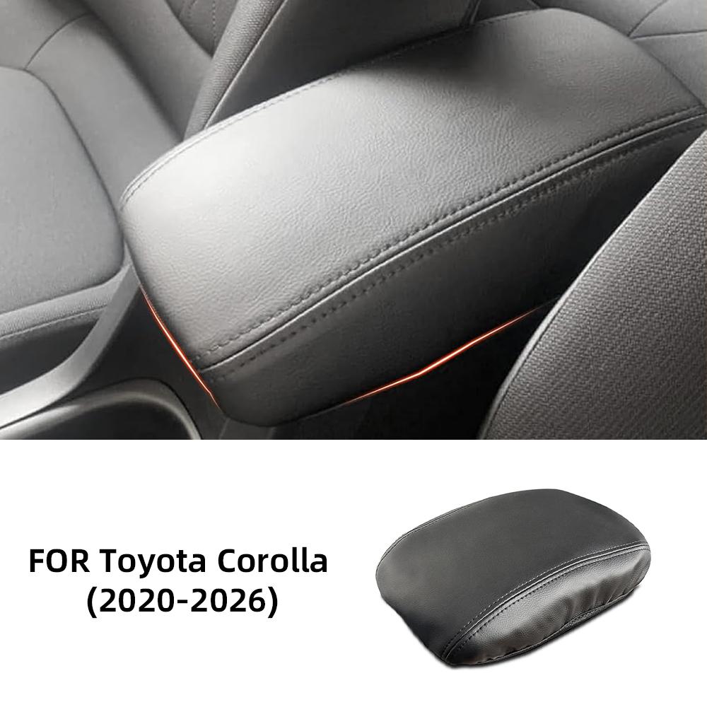 Leather Center Console Armrest Box Cover Trim Moulding for Toyota Corolla Camry Tundra Sequoia 2007-2026 For Corolla 20-26 A