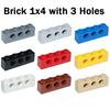 Brick 1x4 with 3 Holes MOC Technical Assemble Particles 3701 DIY Building Blocks Educational Toy for Kids