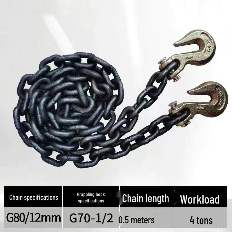 National Standard Manganese Steel Double Lifting Chain Sling Hook for Stones
