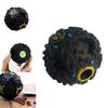 Exciting Black Squeaky Treat Dispensing Ball For Dogs Perfect For Chewing And Dental Health