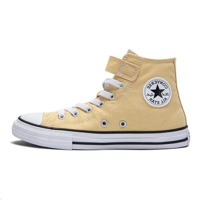 Chuck Taylor All Star Canvas Comfortable Casual Shock Absorption Mid-Top Kids Canvas Shoes Yellow Kids Sneaker A07397C