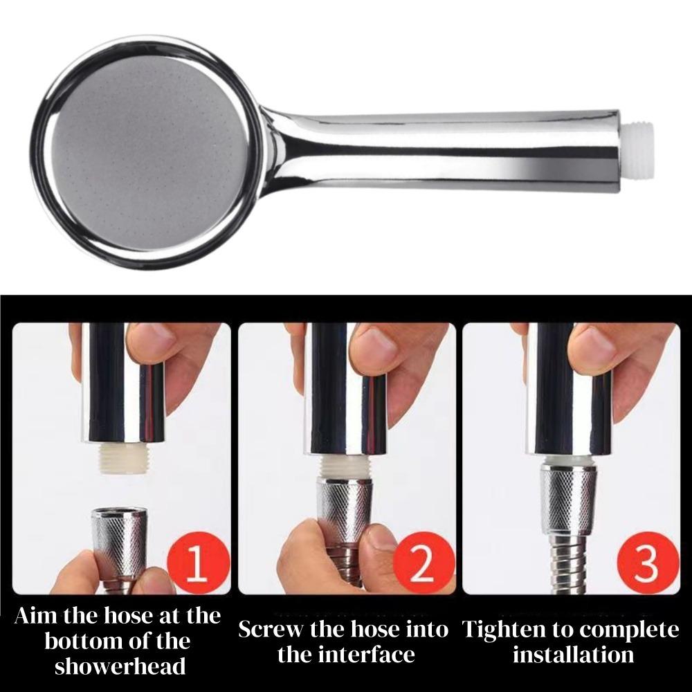 Water Saving Pressurized Shower Head ABS Handheld Water Saving High Pressure Spray Nozzle Shower Head Home Bathroom Accessories