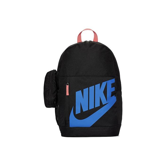 Nike Elemental Large Logo Student Backpack With Detachable Pencil Case Unisex Backpack Blue Black BA6030-015 Blue Black