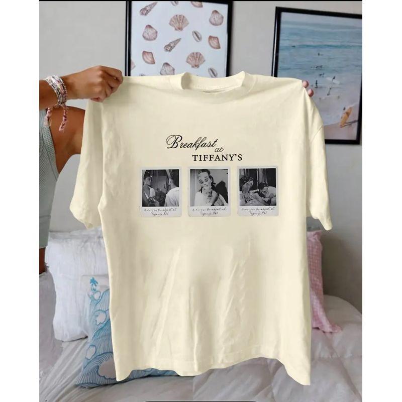 Fashion Wind New Arrival Print Loose Casual Short Sleeve T-shirt Top Printed Loose T-shirt Top